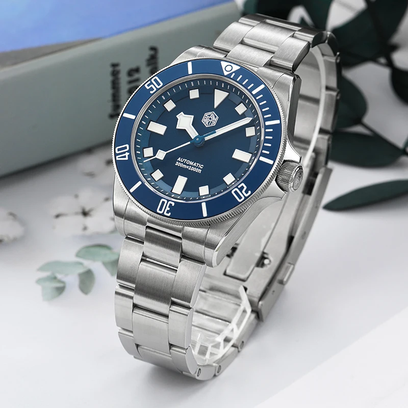 San Martin SN0121G Diving Watch Luxury NH35 Automatic Movement Machinery Watches 316L Sapphire Glass Ceramic Bezel Wristwatch