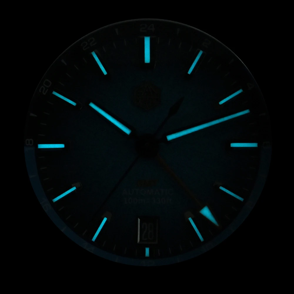 San Martin 39mm GMT Miyota 9075 Luxury Watch Jianzhan Automatic Mechanical Watches for men With Sapphire Waterproof 10Bar SN0144 - Image 4