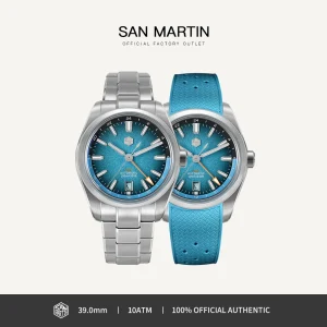 San Martin 39mm GMT Miyota 9075 Luxury Watch Jianzhan Automatic Mechanical Watches for men With Sapphire Waterproof 10Bar SN0144