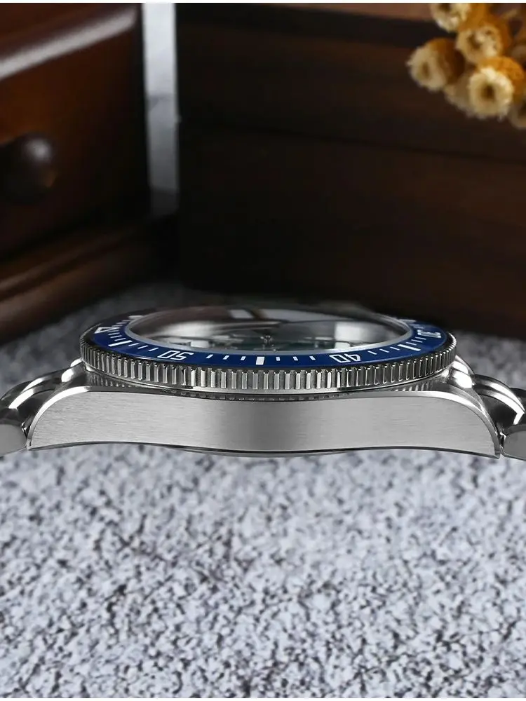 San Martin Automatic Watch 37.5mm 9015 Enamel Gradient JianZhan Dial Mechanical Wristwatch Luminous Sapphire 20Bar SN0148GX - Image 4