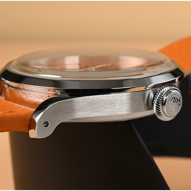 San Martin Mens Dress Watches Female Quartz Watch Luxury Wristwatch 50M Water Resistant Leather Strap Simple Design Business