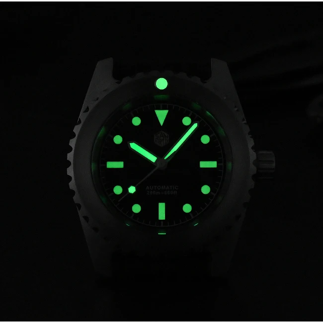 San Martin Men Diver Watch Top Luxury Brand 41mm Automatic Watches Mechanical Wristwatch Sapphire 200M Waterproof C3 Luminous