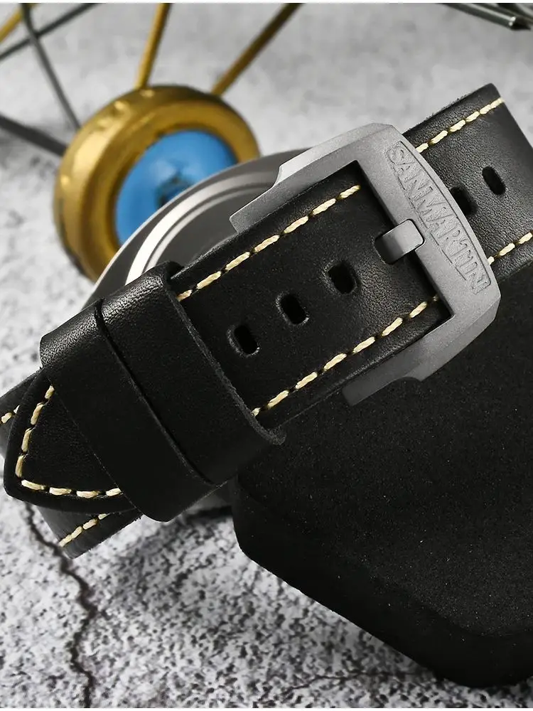 San Martin 43mm Grade 5 Titanium ST2100 Mechanical Watches For Men Diver's Wristwatch Automatic 200M Waterproof SN0027T-3 - Image 6