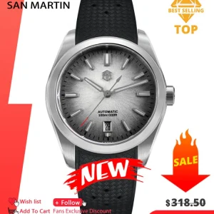 San Martin FKM SN0144 JianZhan Dial Gada 36/39/42mm Men's Luxury Dress Automatic Mechanical Watch Miyota 9015 Original Design
