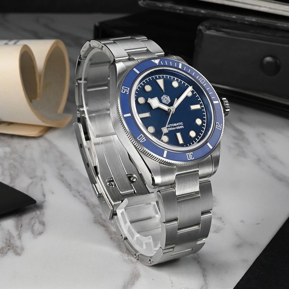 San Martin SN004 V2 BB58 6200 Limited Edition Watch 120 Clicks Matte Bezel NH35 Automatic Mechanical Wristwatches Sapphire - Image 3