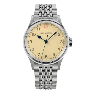 San Martin Men Automatic Watch Pilot Watches Military Mechanical Wristwatch 100m Waterproof NH35 Sapphire Retro C3 Luminous