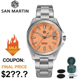 San Martin SN0129 Gada Dive Watch 39mm NH35 Automatic Mechanical Men Watches Fashion Dress 100m Waterproof Luminous Wristwatch
