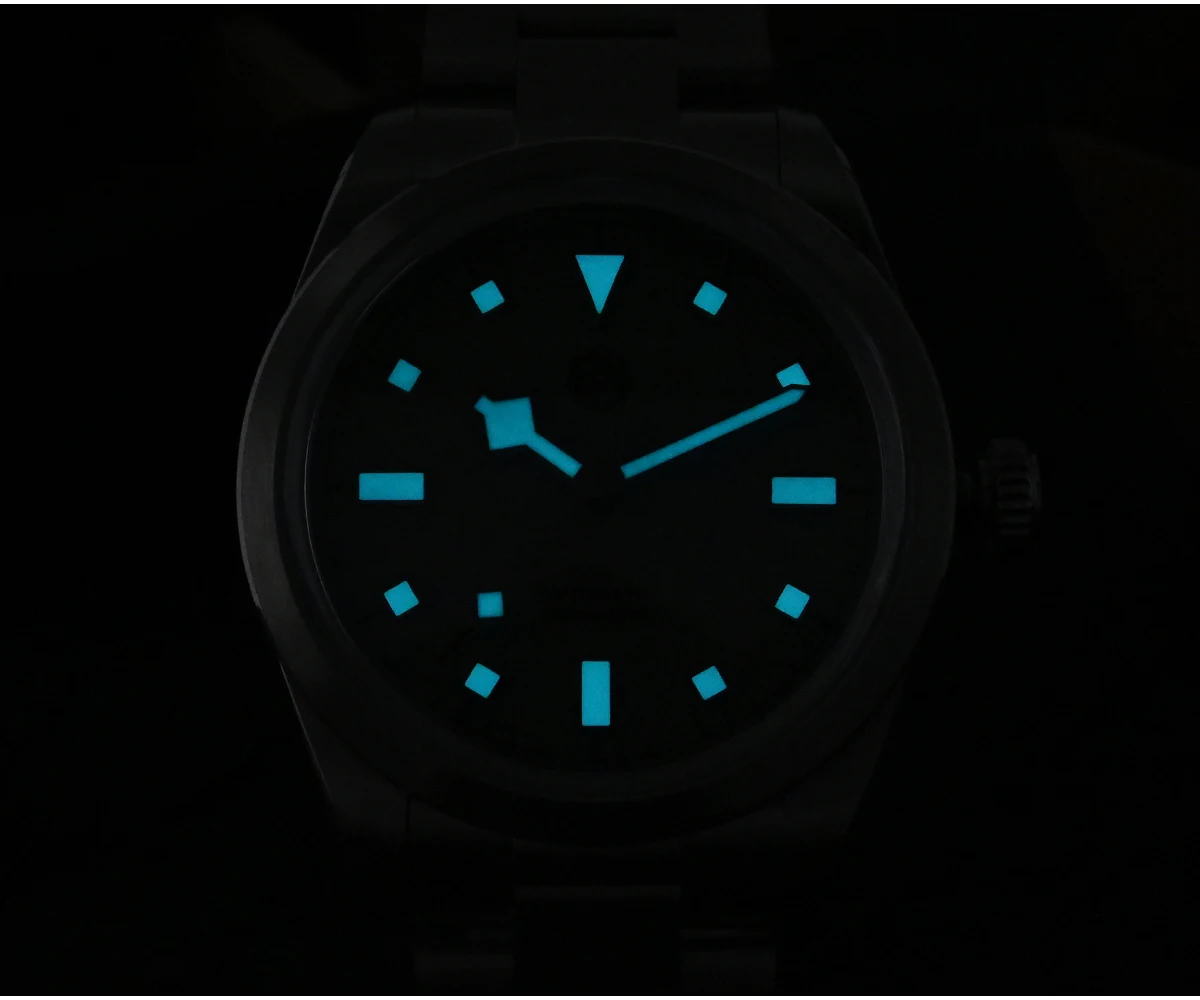 San Martin Men Automatic Watch 38MM Fashion Vintage Mechanical Wristwatch Retro Sapphire 100M Waterproof BGW-9 Luminous NH35