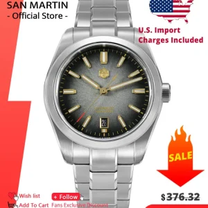 San Martin 36/39/42mm SN0144 JianZhan Dial Gada Watch Miyota 9015 Original Design Men Luxury Dress Automatic Mechanical Watches
