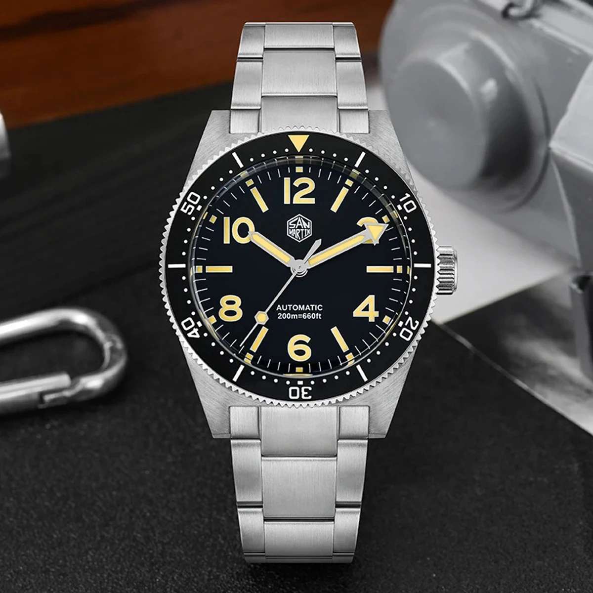 San Martin SN0139 62mas Dive Watch 120 Clicks NH38 Automatic Movement Sapphire Crystal C3 Luminous Waterproof 39mm Retro Watches
