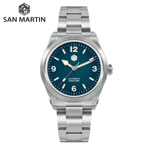 San Martin New 38mm Men Watch Fashion Luxury NH35 Explore Sports Automatic Mechanical Wristwatch Waterproof 100m Sapphire Mirror