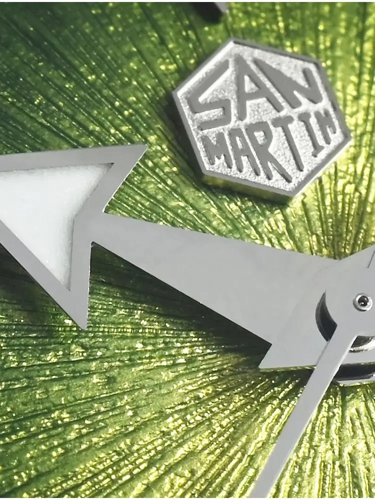 San Martin Automatic Watch 37.5mm 9015 Enamel Gradient JianZhan Dial Mechanical Wristwatch Luminous Sapphire 20Bar SN0148GX