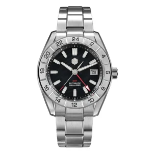 San Martin Men GMT Watch 42mm Automatic Mechanical Wristwatch 100M Waterproof Luminous Sapphire NH34 Natural MOP Dial