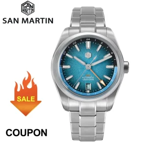 New San Martin 39mm Watch Enamel JianZhan GMT Miyota 9075 Automatic Mechanical Luxury Gada Men Dive Watch Chinese Style SN0144