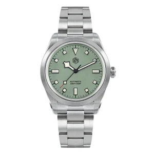 San Martin Men Automatic Watch 38MM Fashion Vintage Mechanical Wristwatch Retro Sapphire 100M Waterproof BGW-9 Luminous NH35