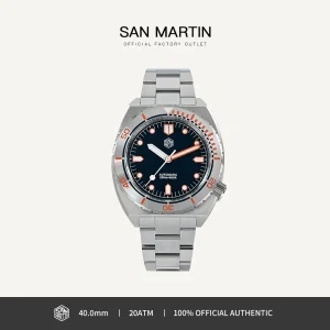 San Martin Luxury 40mm Diving Watch for Men Bezel Sports Automatic Mechanical Watches Stainless Steel 20Bar Waterproof SN0067