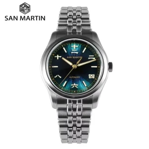 San Martin 39mm Men Watch Chinese Style Original Design Sunburst Jianzhan Dial Miyota 90S5 Automatic Mechanical Watches SN0144