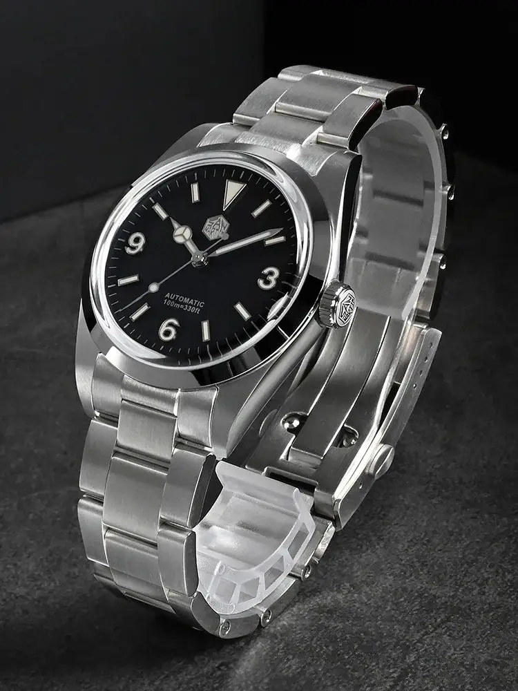 San Martin Watch Automactic Mechanical Waterproof Watches For Men Luxury 36mm Explore Sport Luminous Sapphire Saat SN0021B-1