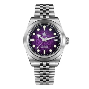 San Martin Men Automatic Watch 39mm Mechanical Wristwatch 10Bar Waterproof Luminous Sapphire Mirror NH35 Gradient Enamel Dial