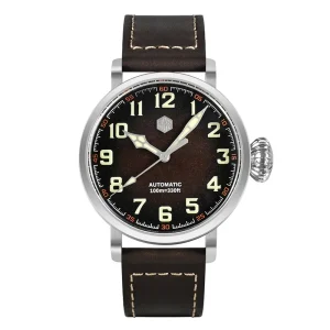 San Martin Men Automatic Watch Luxury 40MM Avaitor Sport Men Mechanical Wristwatch Military Sapphire 100m Waterproof C3 Luminous