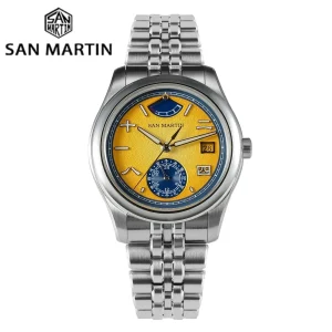 San Martin 39mm Chinese Style Original Design Miyota 9132 Men's Luxury Dress Watch Automatic Mechanical Waterproof 100m SN0144