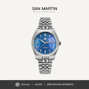 San Martin 39mm Luxury Dress Men Watch Miyota 90S5 MOP Dial Gada Automatic Mechanical Watches Waterproof 10Bar Luminous SN0144