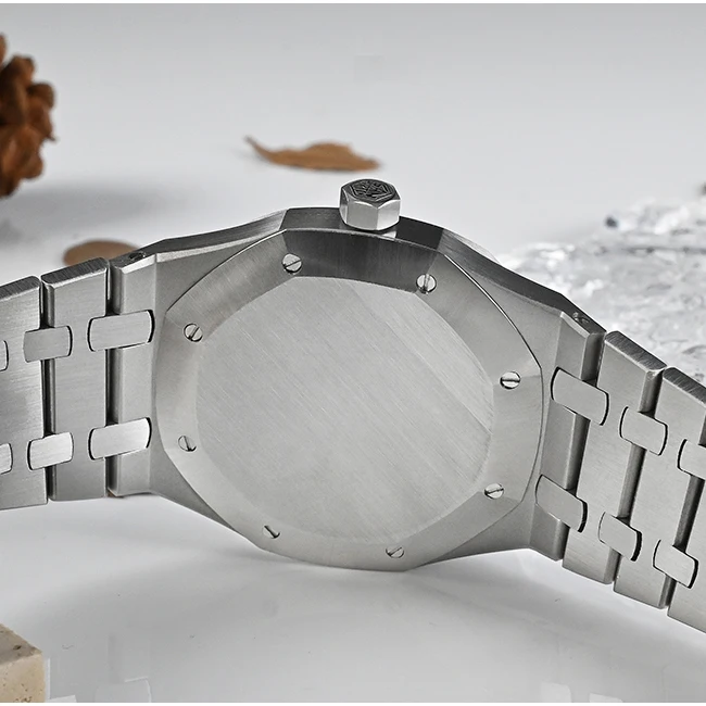 San Martin Mens Watches 38.5mm Automatic Watch Luxury Mechanical Wristwatch 100M Waterproof Sapphire Mirror Miyota 9015 Steel - Image 6