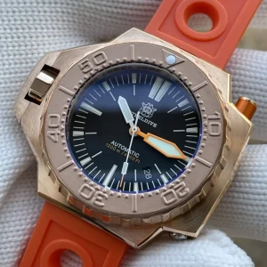Steeldive Men Automatic Watch 46mm Bronze Mechanical Wristwatch 120ATM Waterproof Luminous NH35 Sapphire Sport