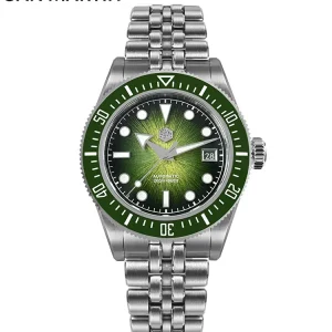 San Martin SN0148 Watch Miyota 9015 Enamel Sunburst Dial Automatic Mechanical Waterproof 200m Original Design Men Dive Watches