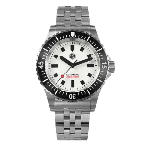 San Martin Men Automatic Watch 40MM Sport Male Mechanical Wristwatch Military Sapphire 200m Waterproof BGW-9 Luminous Steel Band